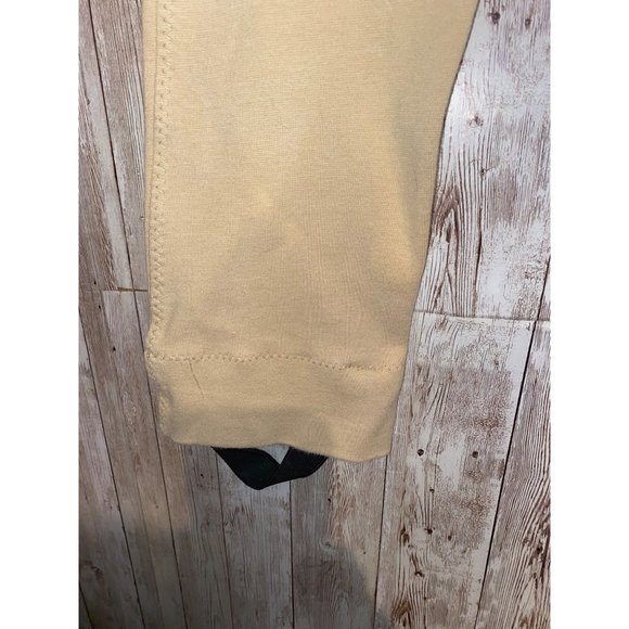 On Course Cotton Lycra Cream Equine Horse-Riding Pants Breeches Elastic Stirrup - Picture 3 of 12